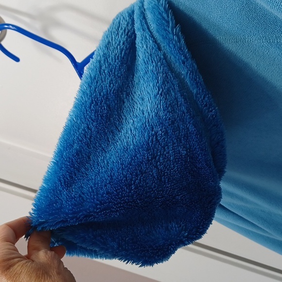 Bluw Fleece Faux Fur fuzzy soft Velour hoodie coat jacket med Mountain Hard Ware - Picture 9 of 15